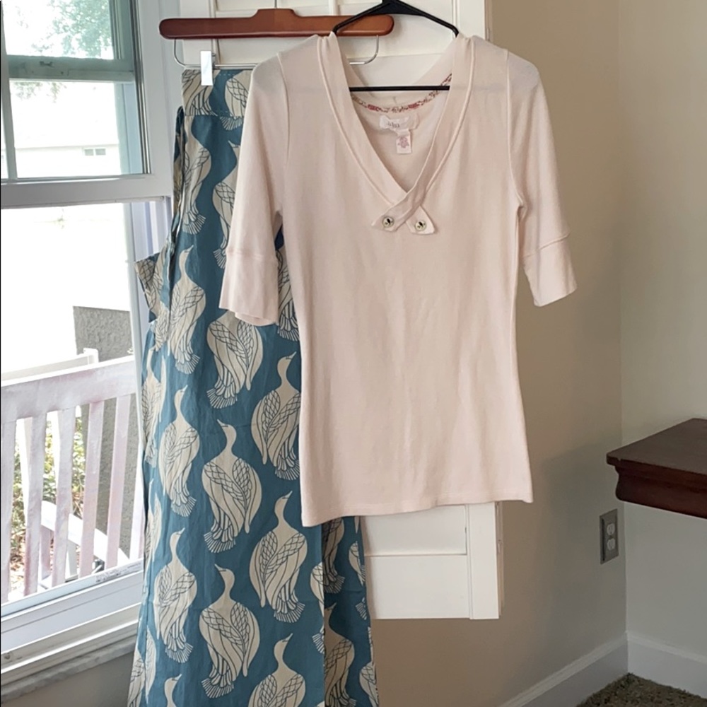 Two piece cotton lounge set